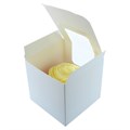 White Single Cavity Cupcake / Muffin Box - 25 Pack