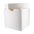 14 x 14 x 12" Tall White Cake Box & Lid - Single