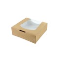 Small Kraft Brown Window Pop-Up Box-BULK
