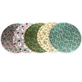 10'' (254mm) Christmas Assorted Double Thick Round Cake Card