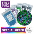Culpitt Select Party Cake Sprinkles Bundle - Green & Black