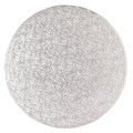 5mm Thick Round Silver Cake Board 10" - 5 pack