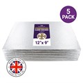 Culpitt Premium 12'' x 9'' Oblong Silver Cake Boards - 5 Pack