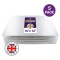 Culpitt Premium 16'' x 14'' Oblong Silver Cake Boards - 5 Pack