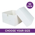 Standard White Cake Boxes & Lids - Multipack