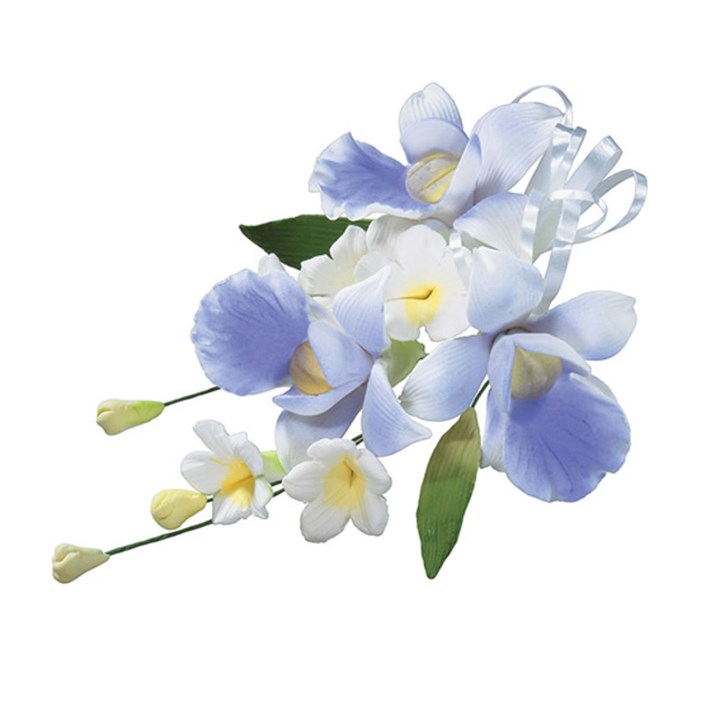 Gumpaste Orchid Spray Lavender 4.75''