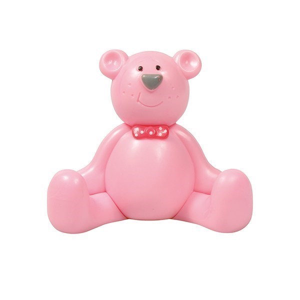 Cake Star Plastic Topper - Pink Teddy - Boxed 12