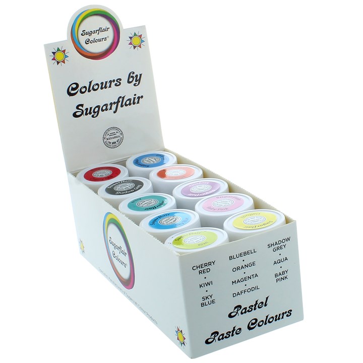 Sugarflair Pastel Paste Colour Collection