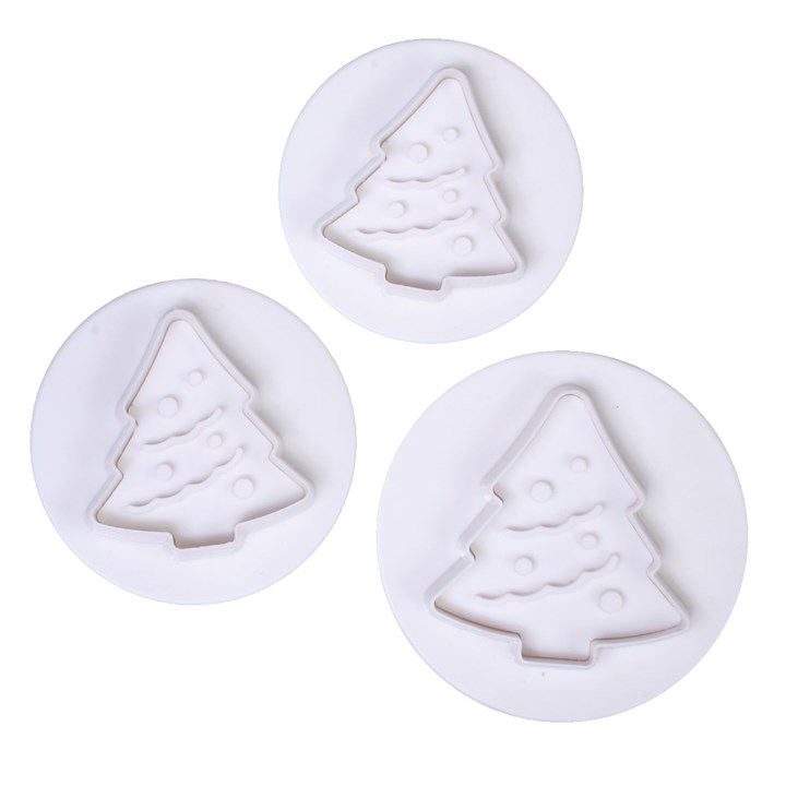 Cake Star Christmas Tree Plunger Cutters - 3 Set