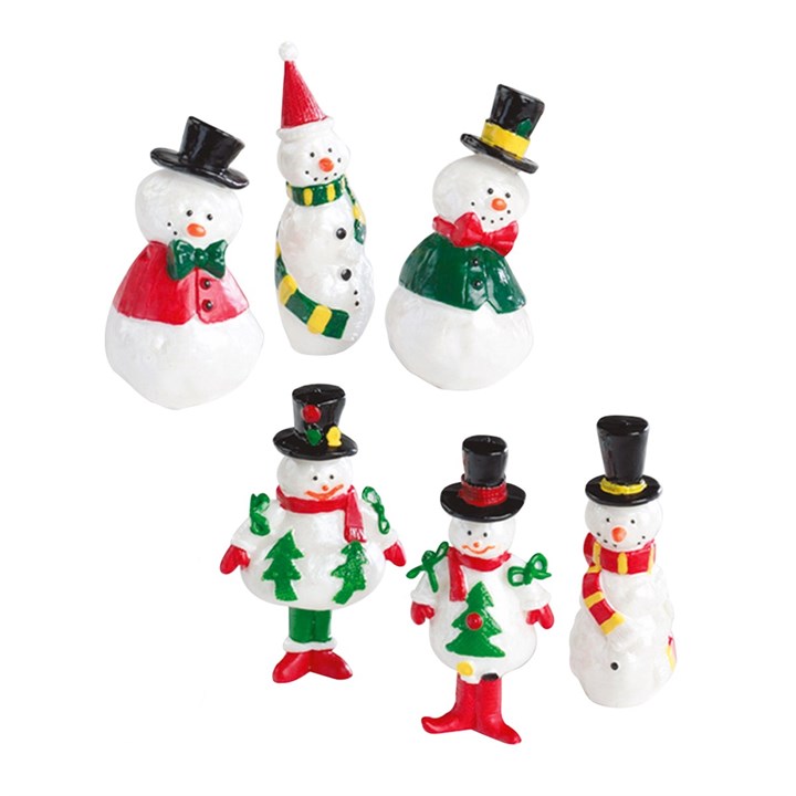 Plastic Assorted Pearly Snowmen